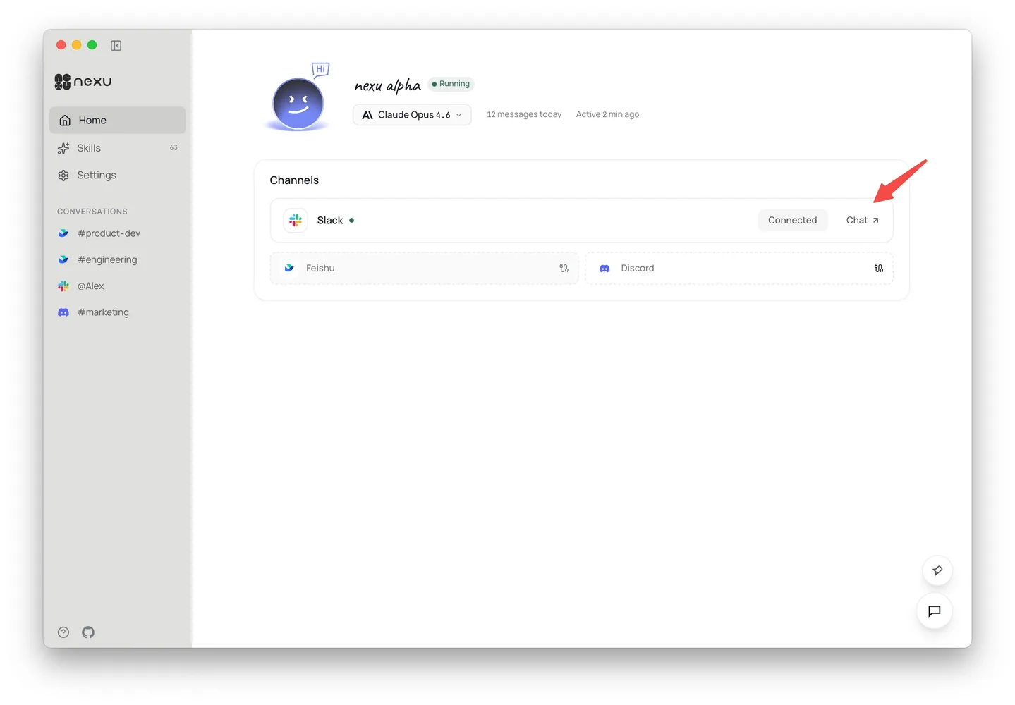 Slack connected